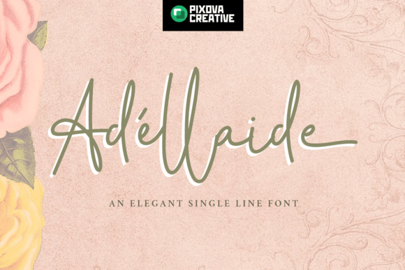 Adellaide: A Elegant Script Font