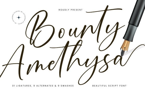 Bounty Amethysa: A Script Font for Campaign Clarity