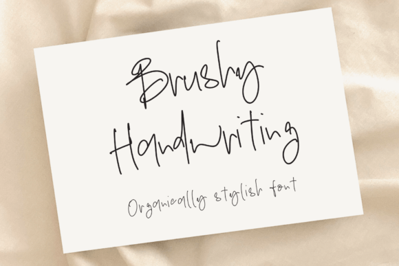 Brushy Handwriting: A Font for Creative Web Projects