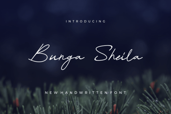 Bunga Sheila Font for Web Design