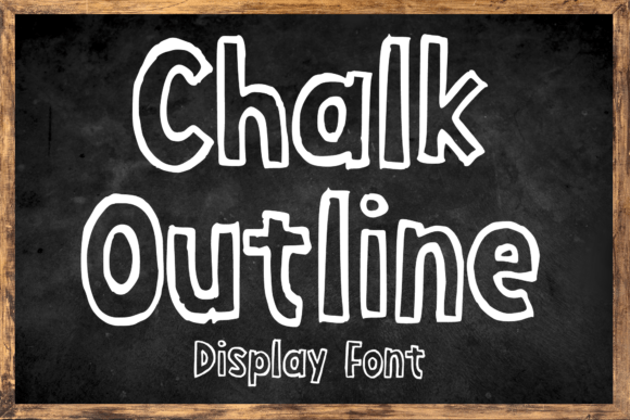 Chalk Outline Font for Creative Projects