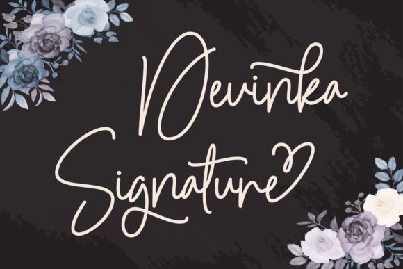 Devinka Signature: A Elegant Script Font