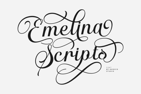Emelina Scripts: A Cute Handwriting Font