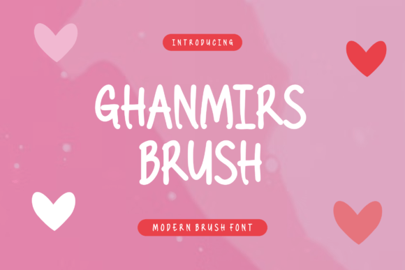 Ghanmirs Brush: A Handwritten Font for Editorial Design
