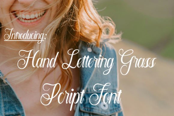 Hand Lettering Grass: A Script Font for Creative Projects