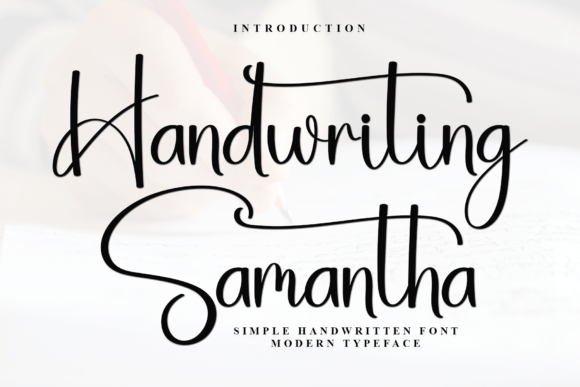 Handwriting Samantha Font for Business