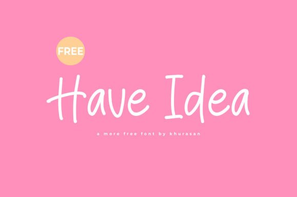Have Idea: A Handwritten Font for Creative Projects