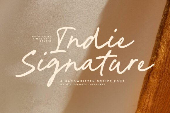 Indie Signature: A Handwritten Font for Elegant Design