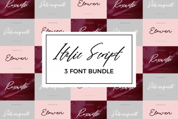 Italic Bundle – Elegant Script Fonts
