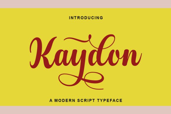 Kaydon: A Script Font for Elegant Branding