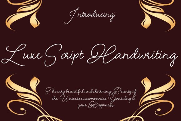 Luxescript: Elegant Script Font for Crafters