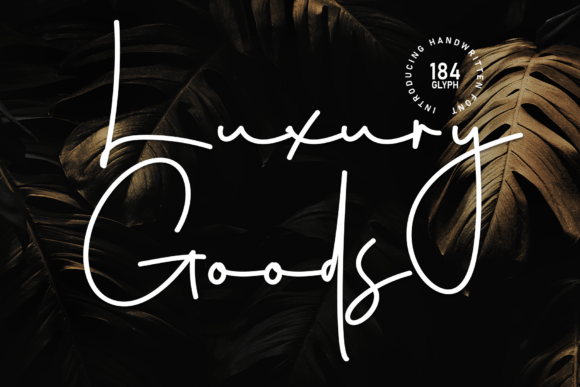 Luxury Goods Font for Elegant Designs