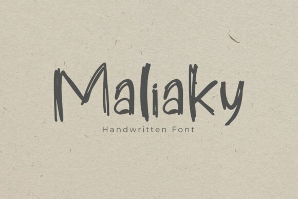Maliaky: Bold Handwriting Font