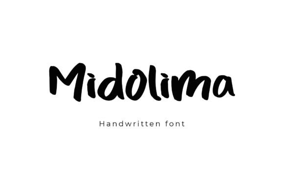 Midolima: A Bold Handwriting Font