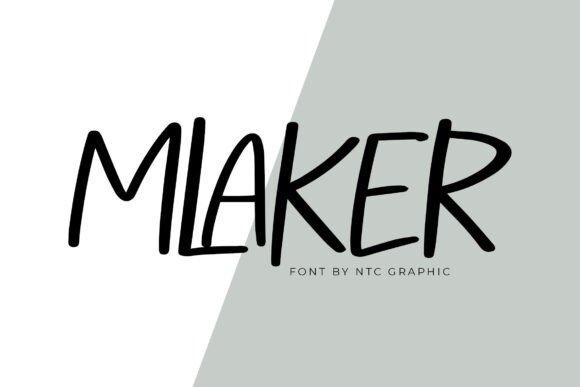 Mlaker Font: Handwritten Charm for Crafts