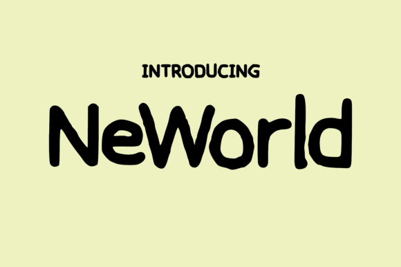 Neworld: A Creative Font for Web Design