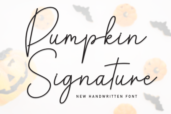 Pumpkin Signature Font for Creative Projects