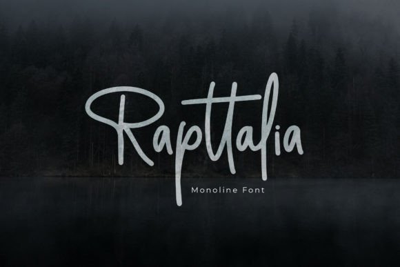 Rapttalia: A Elegant Handwriting Font