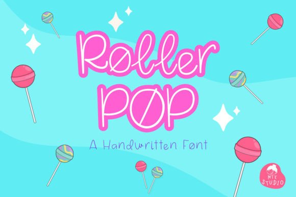 Rollerpop Font: Cute Handwritten Typeface
