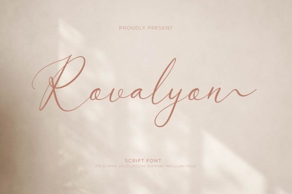 Rovalyon: A Handwritten Font for Creative Projects