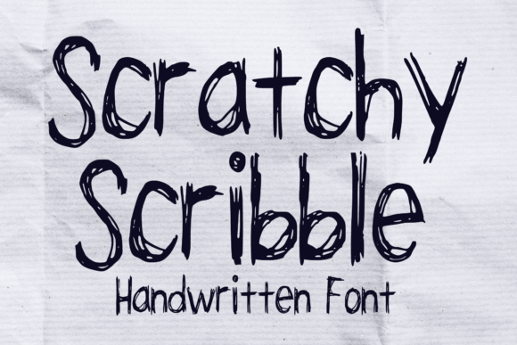 Scratchy Scribble Font for Creative Design