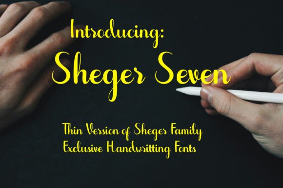 Sheger Seven: A Bold Script for Digital Campaigns
