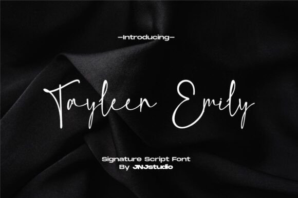 Tayleen Emily: A Handwritten Typeface
