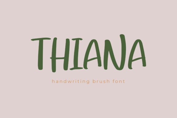Thiana: A Bold Handbrush Font for Creative Projects